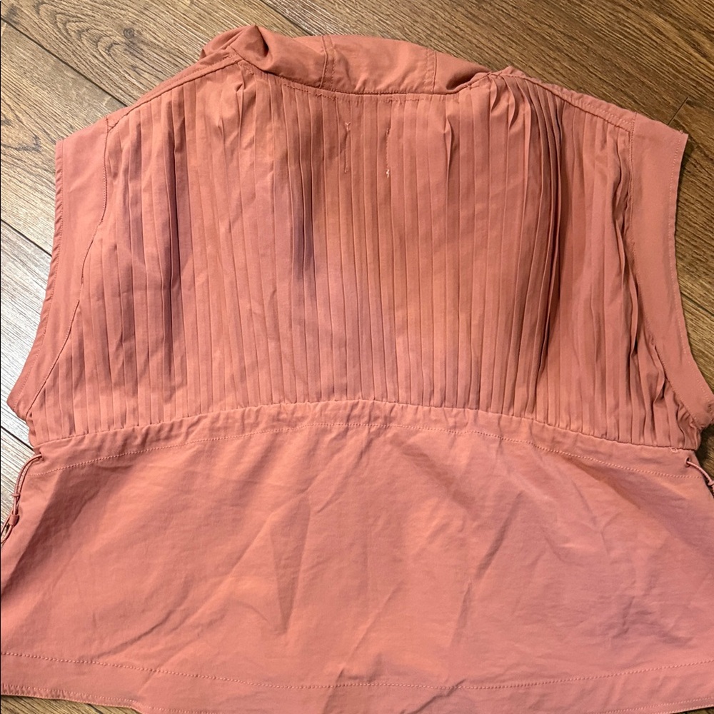 FP Movement by Free People Pleaty Please Rust Sleeveless Hooded Utility Vest - Picture 6 of 6